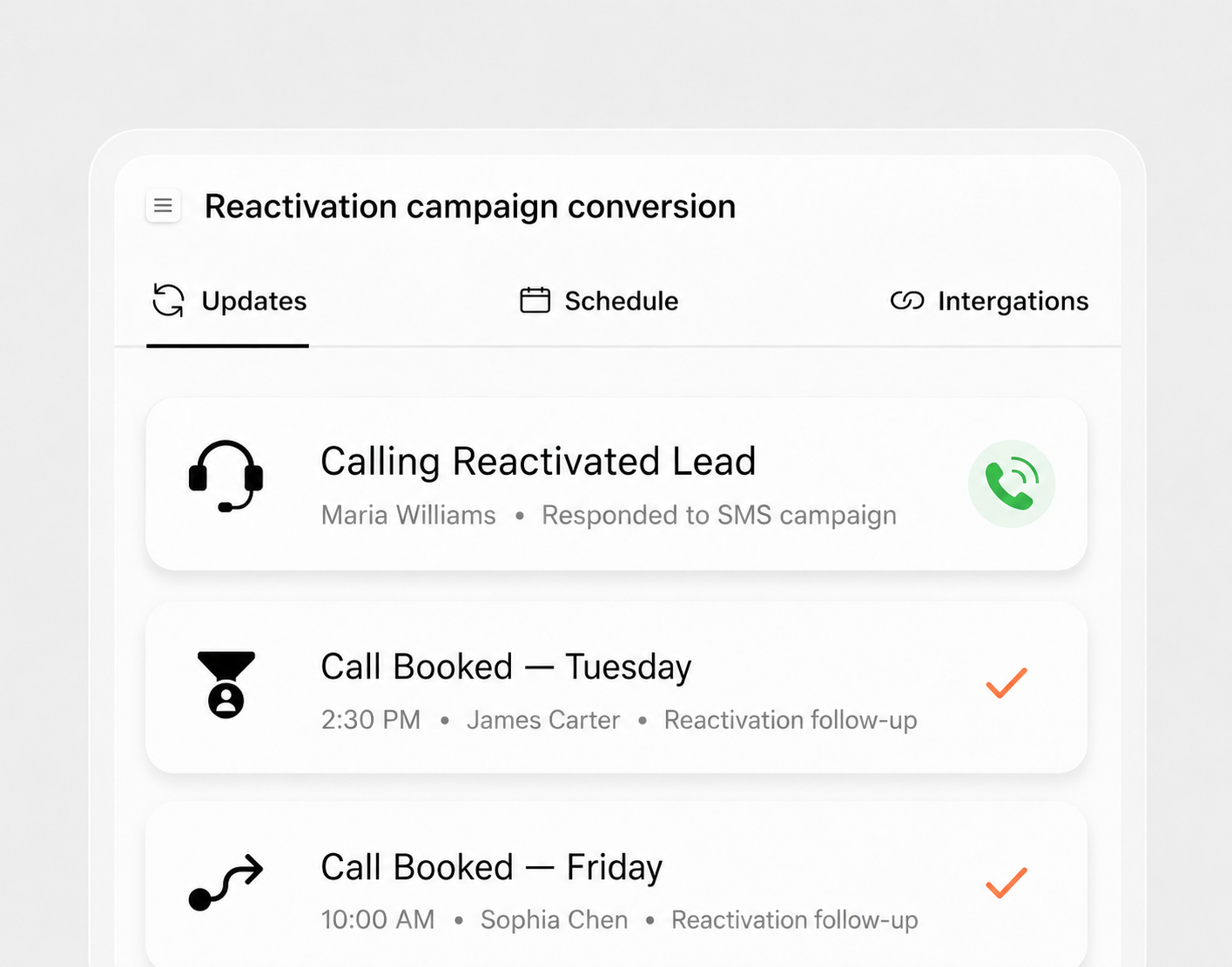 Call, close, repeat